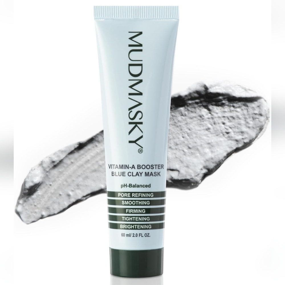 MUDMASKY Vitamin A Booster Blue Clay Mask, Sealed, Brand New